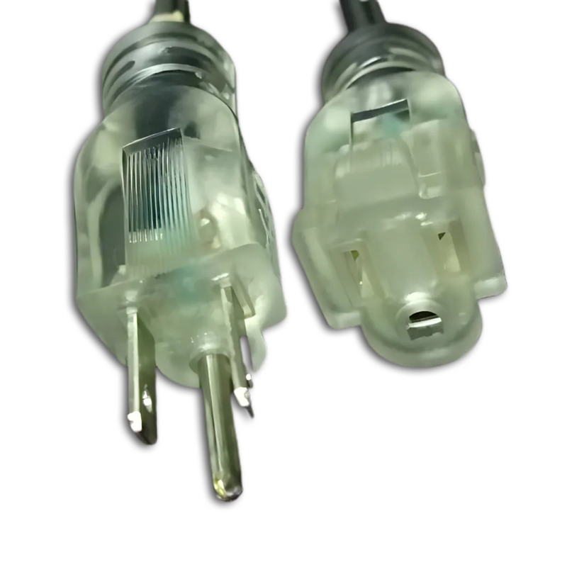 15ft Nema 5-15P to Nema 5-15R Lighted Extension Cord 14/3 SJTW NA 18a125v