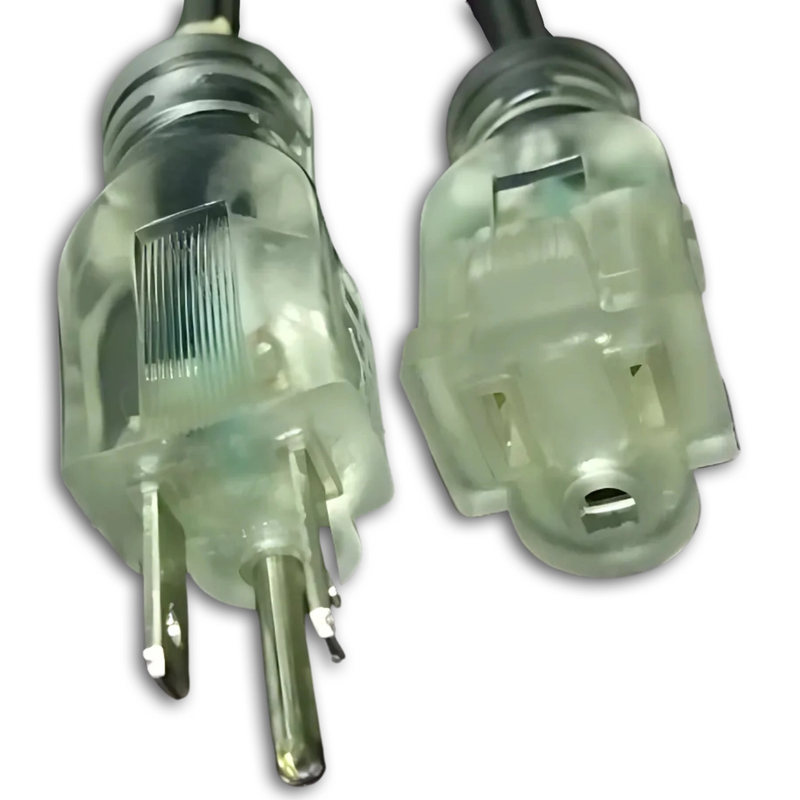 25FT Nema 5-15P to Nema 5-15R Lighted Extension Cord 12/3 SJTW NA 20A 125V