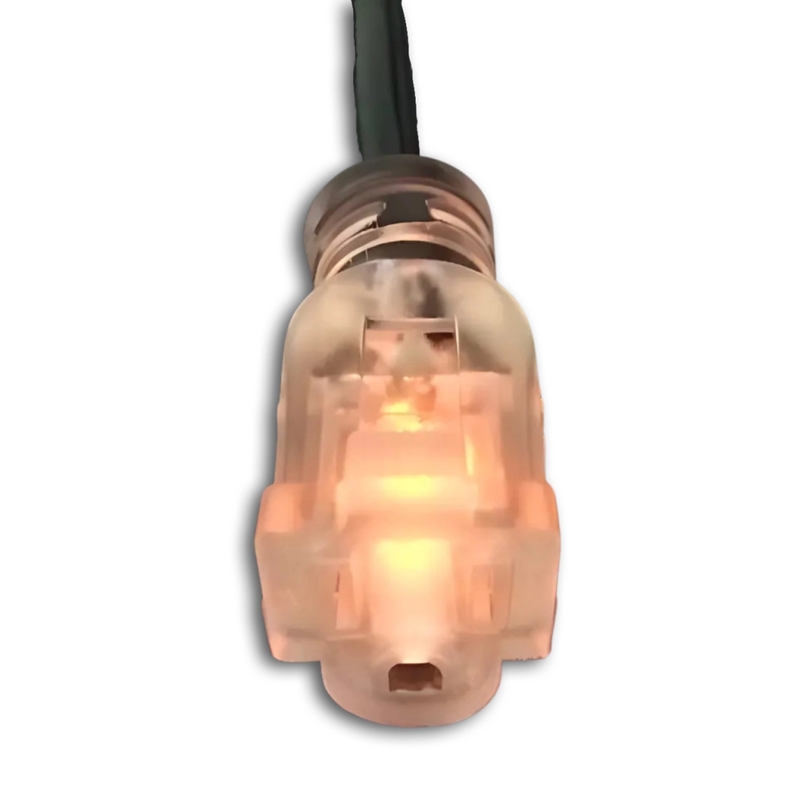 50FT Nema 5-15P to Nema 5-15R with Lighted End Cold Weather Extension Cord 10/3 SJEOW NA 30A 125V