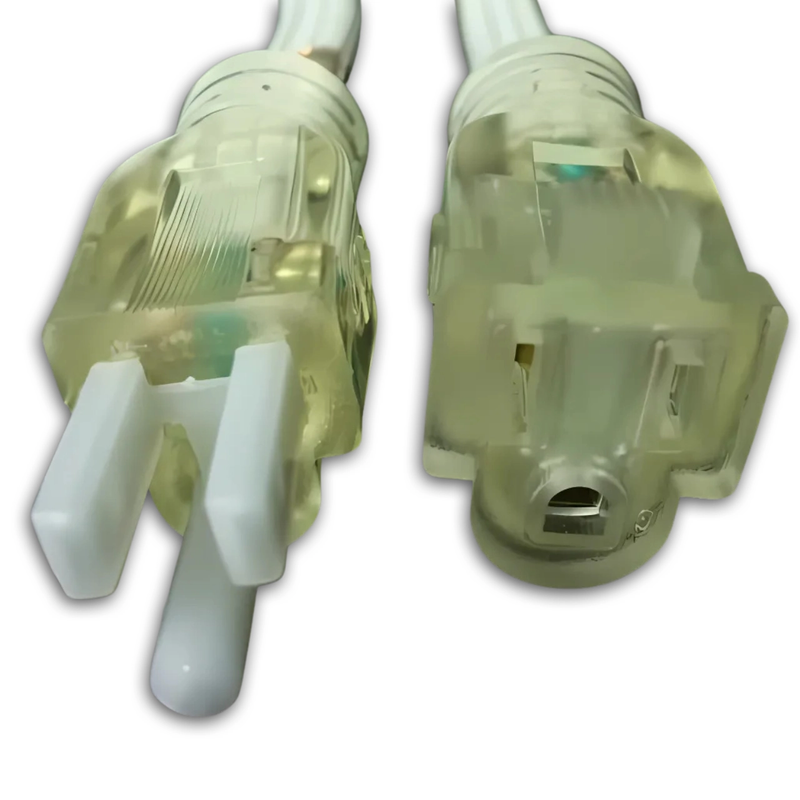 15FT NEMA 5-15P to NEMA 5-15R Flat Lighted Extension Cord 12/3 SPT3 NA 25A 125V