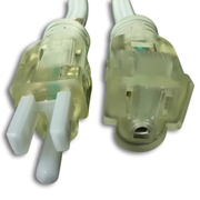 25ft Nema 5-15P to Nema 5-15R Flat Lighted Extension Cord 12/3 SPT-3 NA 25A 125V