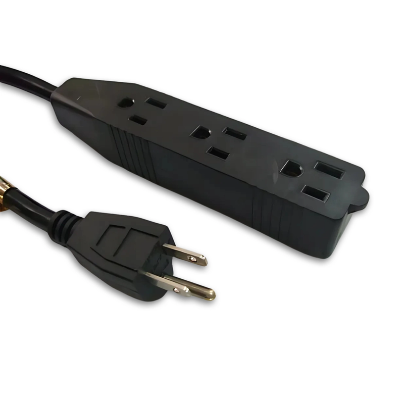 6FT Nema 5-15P to Nema 5-15TT Extension Cord 14/3 SJTW NA 15A 125V