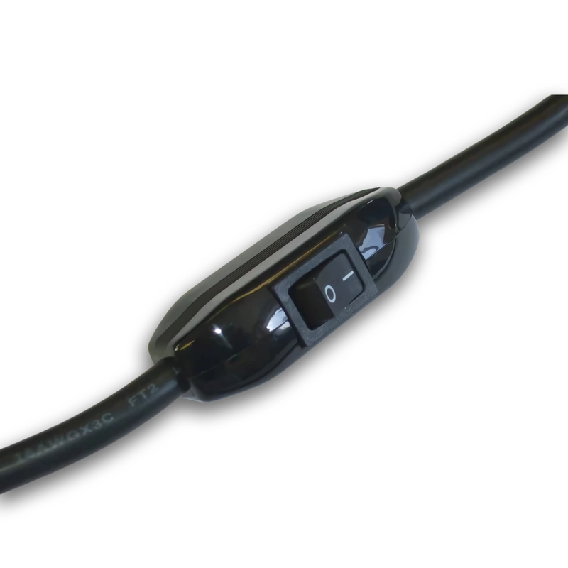 6FT Nema 5-15P to ROJ 3IN w/Rocker Switch Power Cord