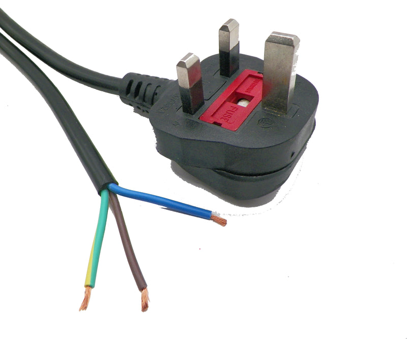 6FT 6IN  European Straight Plug to ROJ 2 IN Strip & Retain 5/8" International Power Cord .75mm² H05VVf3g CEE
