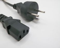 8ft 2in Danish Plug to IEC-320 C-13 International Computer Power Cord