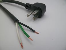 15FT NEMA 5-15PRA to ROJ 2IN Strip 1/4IN Power Cord