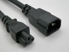6FT IEC-320 C-14 to IEC-320 C-5 Computer Power Cord 14/3 SJTW NA