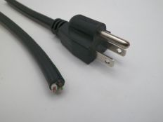 1FT NEMA 5-15P to Blunt Cut Power Cord
