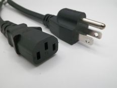1FT 6IN Computer Power Cord 