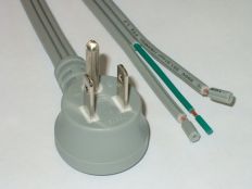 6FT Nema 5-15PRA to ROJ 2IN Strip 1/4IN Power Cord