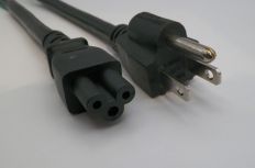 6FT NEMA 5-15P to IEC-320 C-5 Computer Power Cord