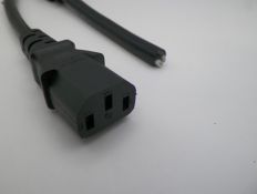 1FT 10IN Blunt Cut to IEC-320 C-13 Computer Power Cord