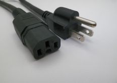 5FT Nema 5-15P to IEC-320 C-15 Computer Power Cord Xbox 360 Power Cord 