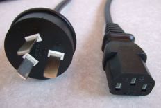 8FT 2IN Chinese Plug to IEC-320 C-13 International Computer Power Cord 1.0mm² RVVf3g CEE