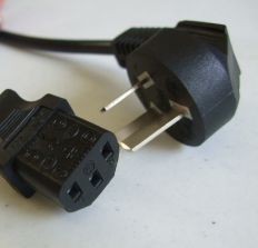 8FT 2IN Chinese Plug to IEC-320 C-13 International Computer Power Cord