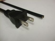 6FT Nema 1-15P Non-Polarized to Blunt Cut Power Cord