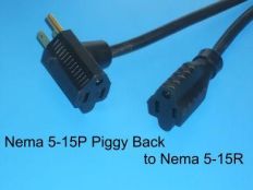 8FT Piggy Back Plug Series Cord 