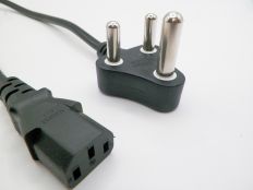 8FT South African Plug to IEC-320 Computer Power Cord